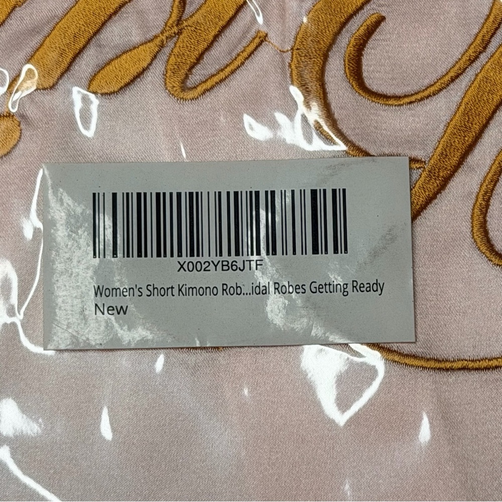 Pink Satin Bride Robe - Picture 3 of 3